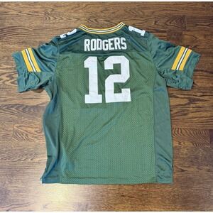 Nike On Field Green Bay Packers Aaron Rodgers #12 Jersey NFL Men 48 Stitched